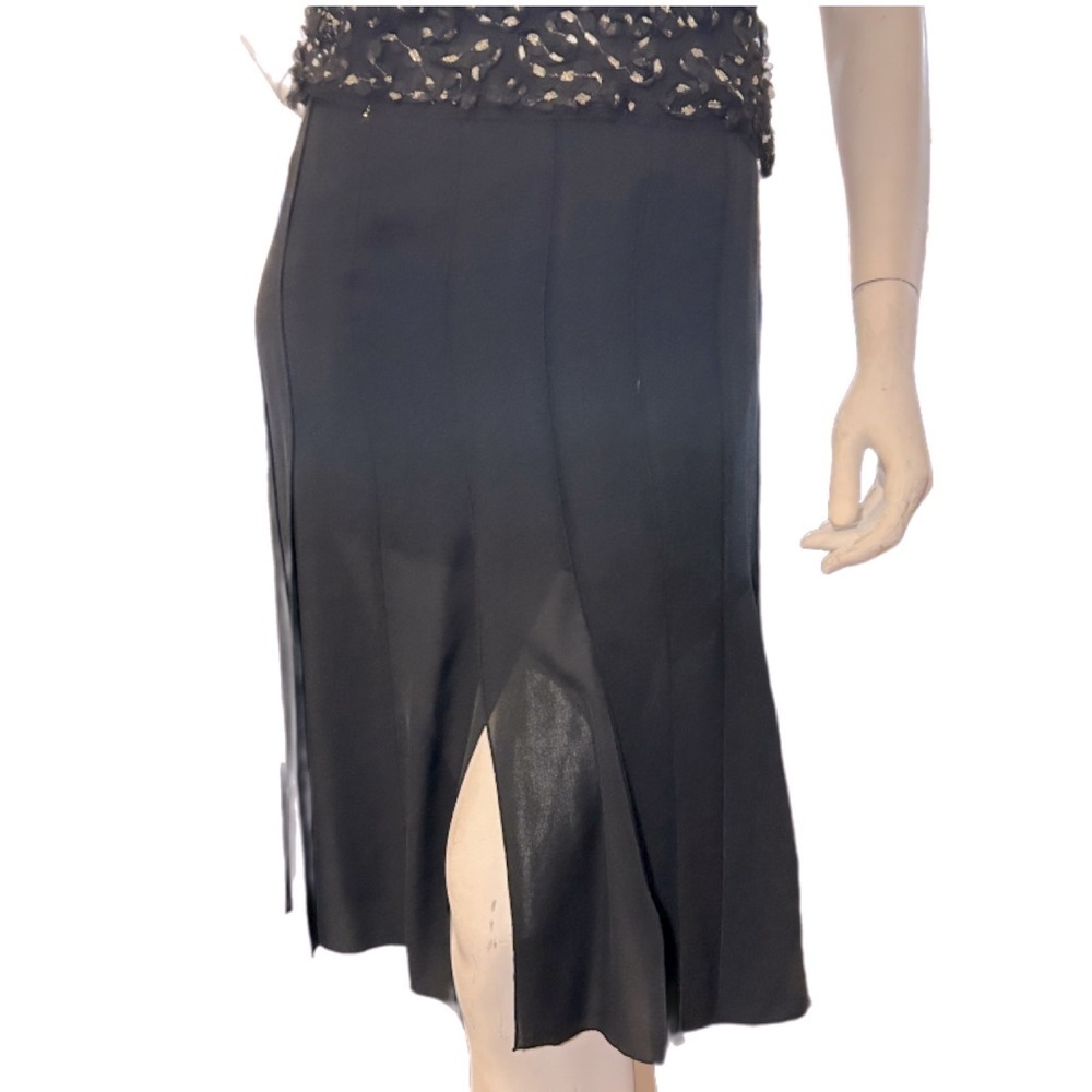 NWT Jones New York Collection Vintage 100% Silk Skirt with Flowing Slits Size 12